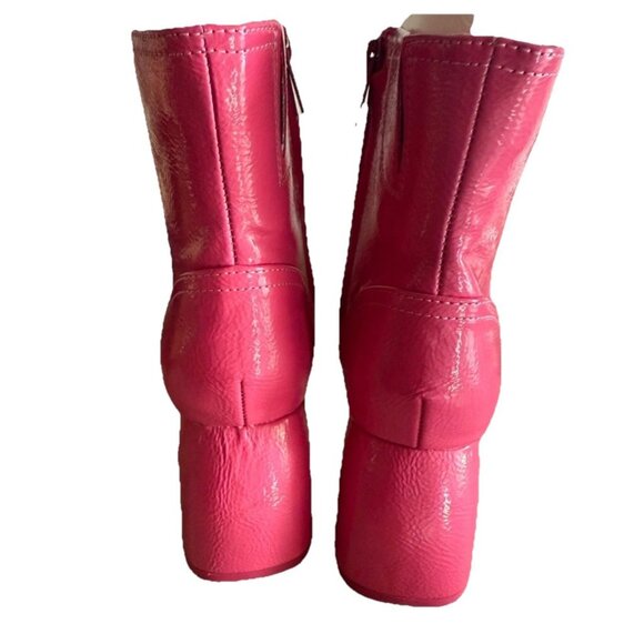 Circus by Sam Edelman Women's Hot Pink Peacock Ozzie Ankle Boot Sz 7.5 Barbie - Picture 3 of 6